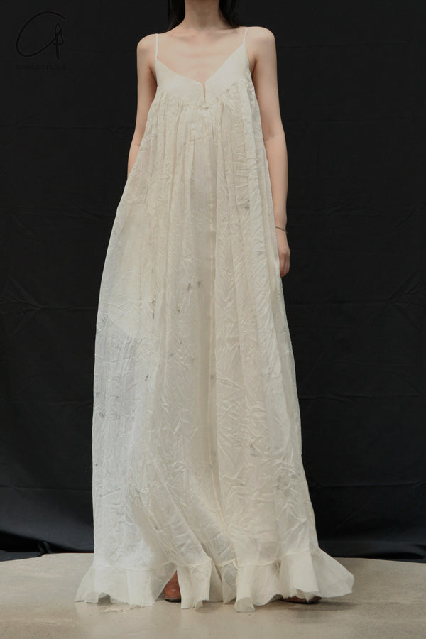 Mutedance 24 Spring/Summer Flower-dyed Silk Sling Dress Series MD-MD24SS21-H hoary PM140